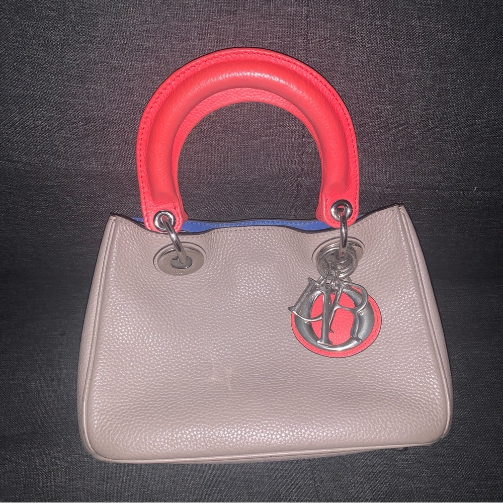 Vintage Dior Diorissimo Three-Tone bag in Biege ❤️💙
